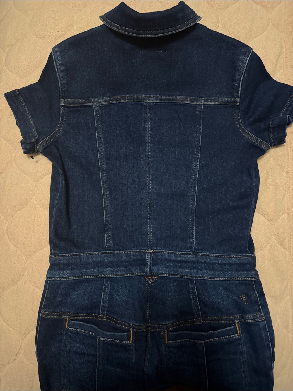 Pilcro Slim Flared Overalls by Anthropologie - Picture 7 of 14